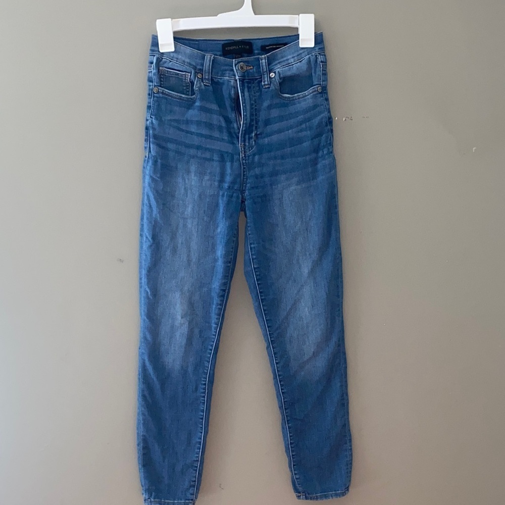 Kendall & Kylie Classic Blue High Waist Jeans